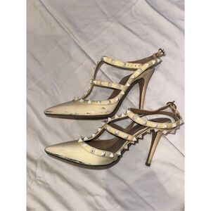 Cream Valentino heels size 38.5 women’s